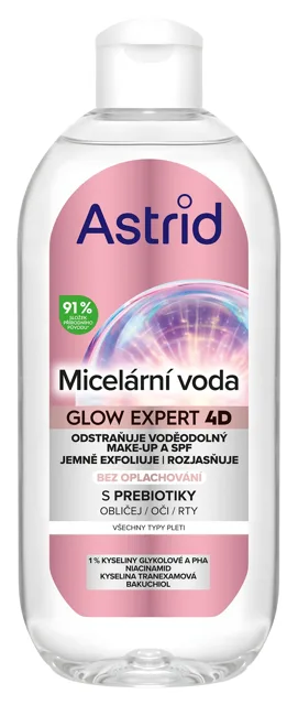 Astrid Micelární voda pro rozjasnění pleti Glow Expert 400 ml