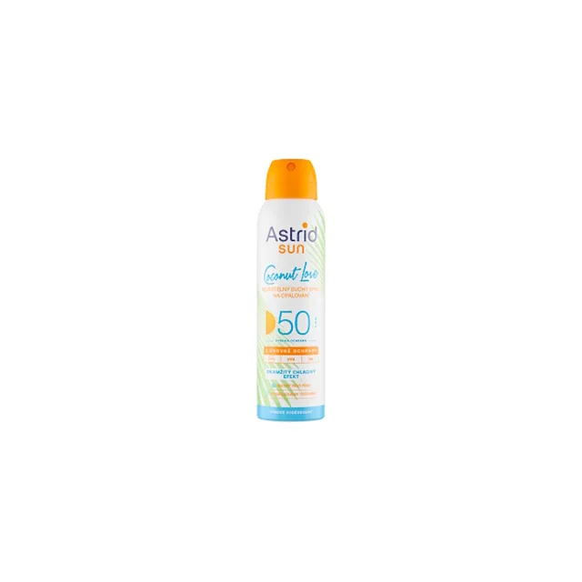 ASTRID Neviditelný suchý sprej na opalování OF 50 Coconut Love 150 ml