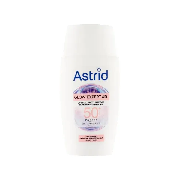Astrid Pleťový fluid proti tmavým skvrnám a vráskám SPF 50 Glow Expert 4D 50 ml
