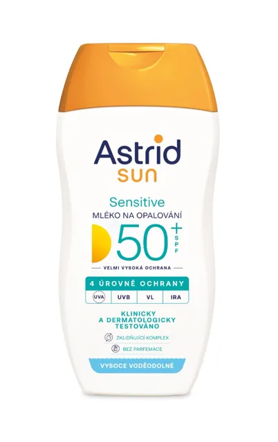 Astrid SUN Sensitive Mléko na opalování SPF50+ 150 ml