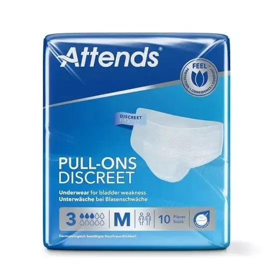 Attends Pull Ons Discreet M inkontinenční navlékací kalhotky 10 ks