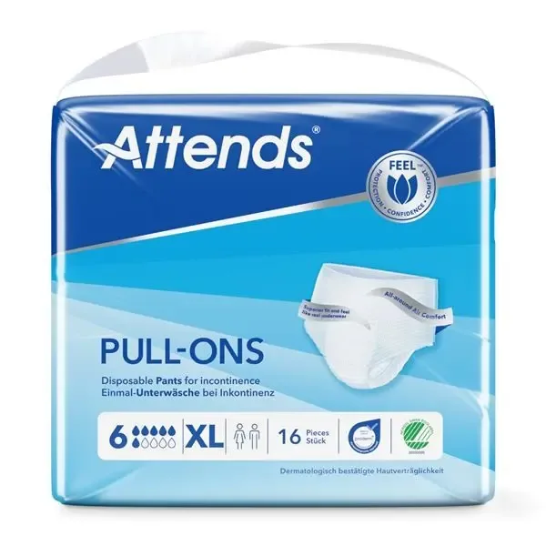 Attends Pull-Ons Plus 6 XL 16 ks