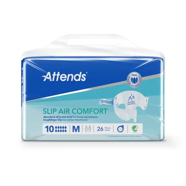 Attends Slip Air Comfort 10 M Kalhotky absorpční plenkové 26 ks