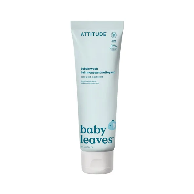 ATTITUDE Baby Leaves Dětská pěna do koupele Good Night 240 ml