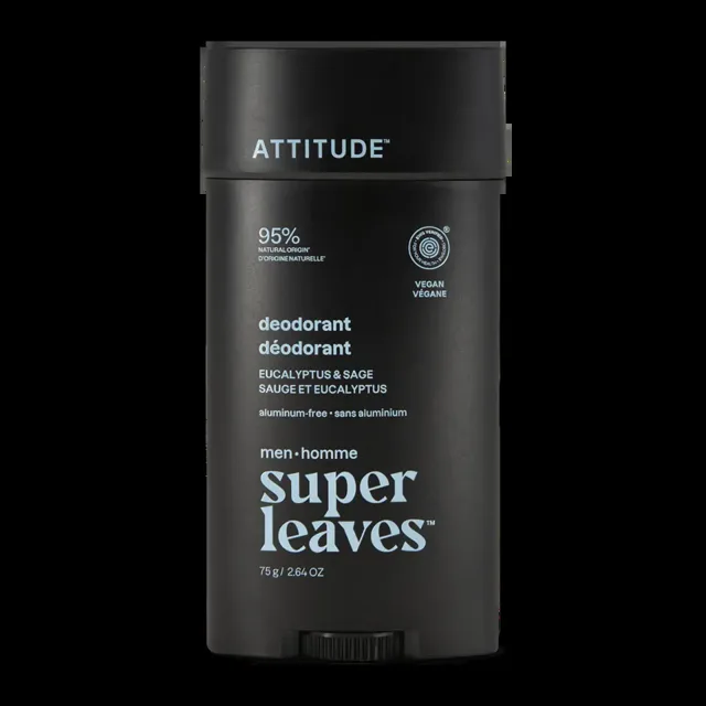 ATTITUDE Deodorant tuhý pro muže Super leaves Eukalyptus a šalvěj