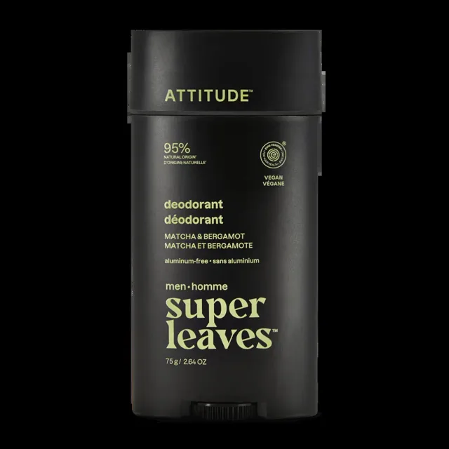 ATTITUDE Deodorant tuhý pro muže Super leaves Matcha a bergamot