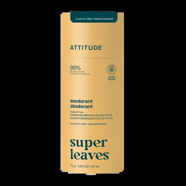 ATTITUDE Deodorant tuhý Super leaves Pomerančový květ a eukalyptus 75 g