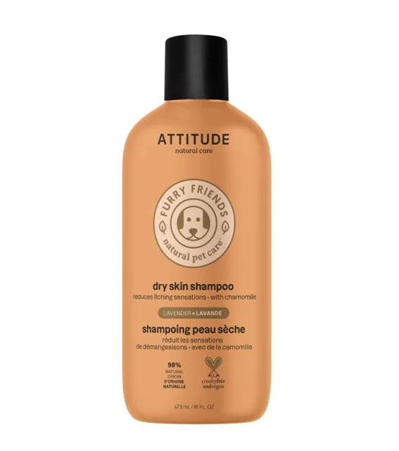 ATTITUDE Furry Friends Přírodní šampon pro zvířecí mazlíčky pro suchou srst 473 ml