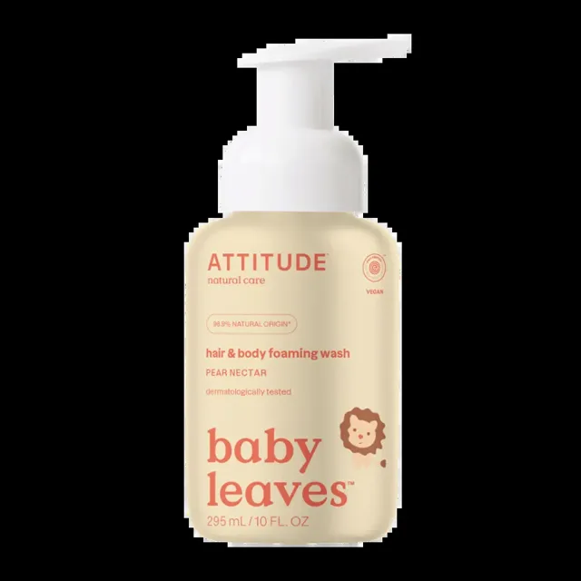 Attitude Mycí pěna pro děti 2v1 Baby leaves hruška 295 ml
