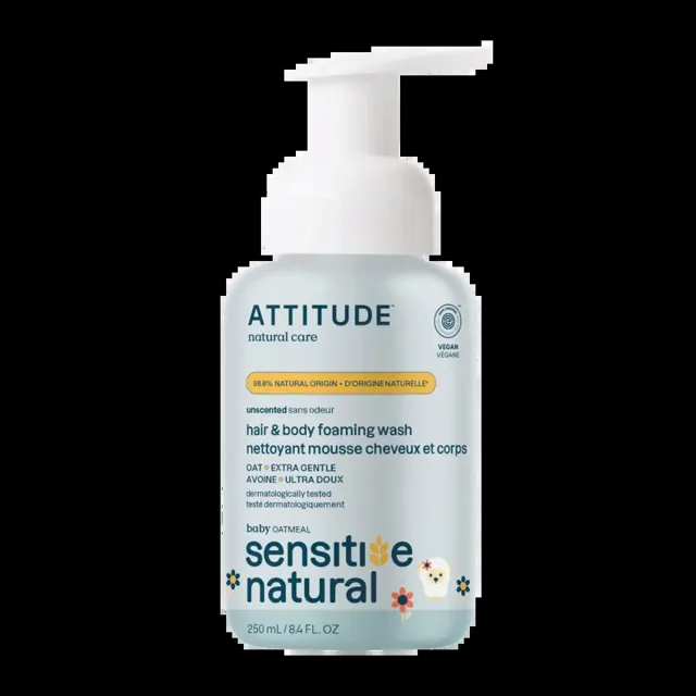 Attitude Mycí pěna pro děti 2v1 oves 250 ml