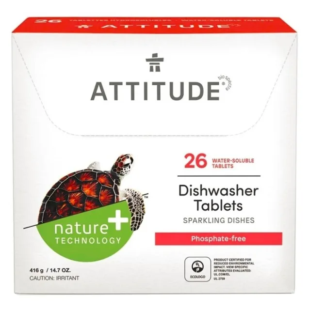 ATTITUDE Nature+ Tablety do myčky bez fosfátů 26 dávek