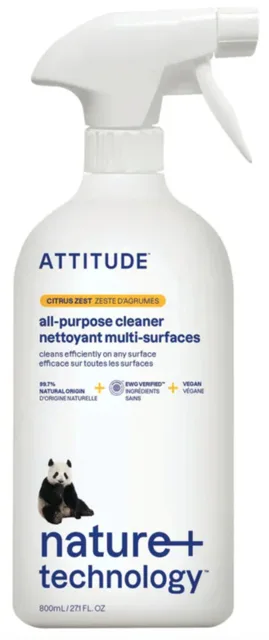ATTITUDE Přírodní univerzální čisticí prostředek, citronová kůra, 800 ml