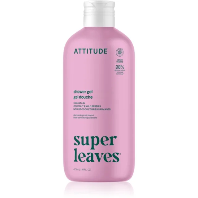 Attitude Super Leaves Coconut & Wild Berries sprchový gel 473 ml