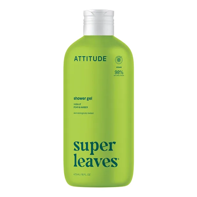 ATTITUDE Super leaves sprchový gel hruška a amber 473 ml