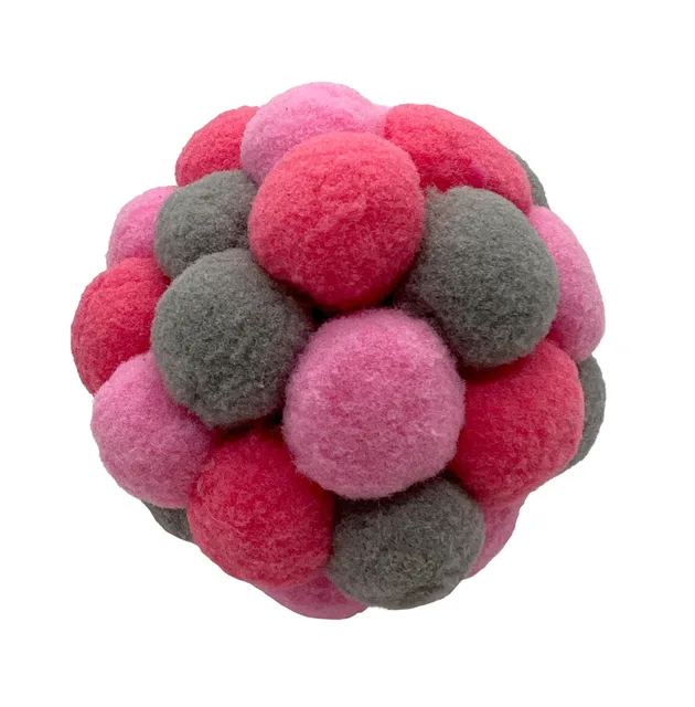 Aumüller hrací kulička pro kočky Pink Plush - 1 ks