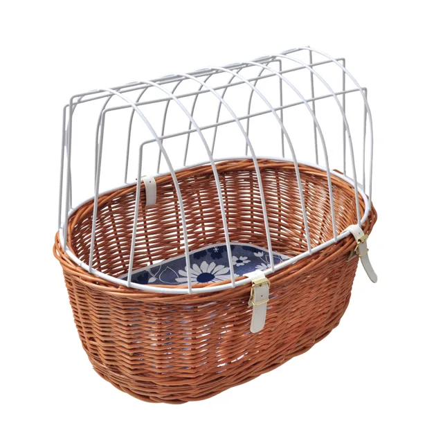 Aumüller košík na kolo pro psy s ochrannou mřížkou - velikost S: D 48 x Š 34 x V 44 cm