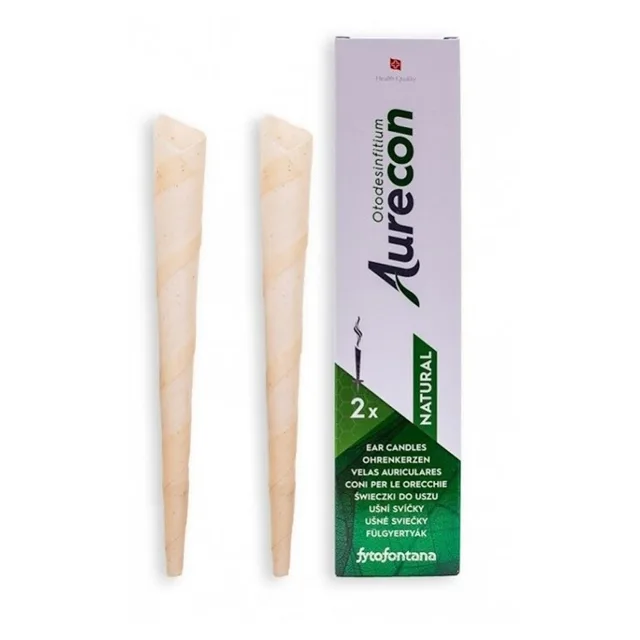 AURECON Ušní svíčky Natural 2 kusy