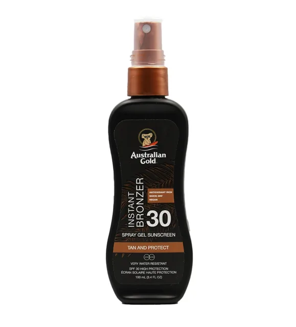 Australian Gold SPF 30 Spray Gel Bronzer gel ve spreji 100 ml