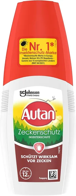 Autan Autan, ochrana proto klíšťatům ve spreji, 100 ml