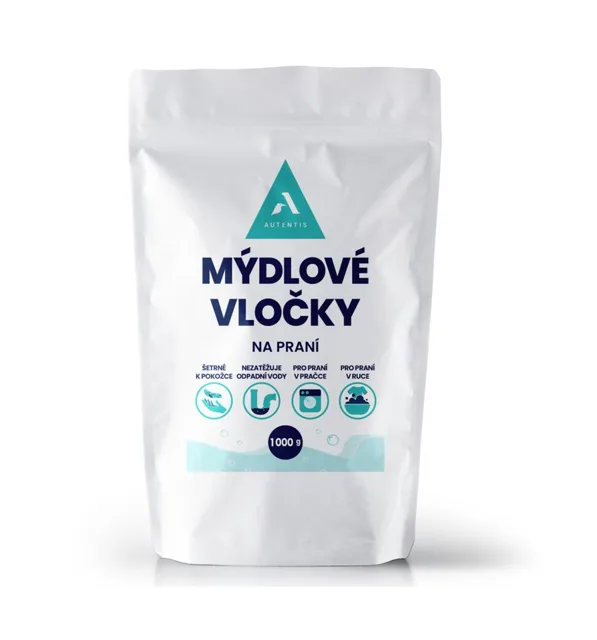 Autentis Mýdlové vločky na praní 1000 g