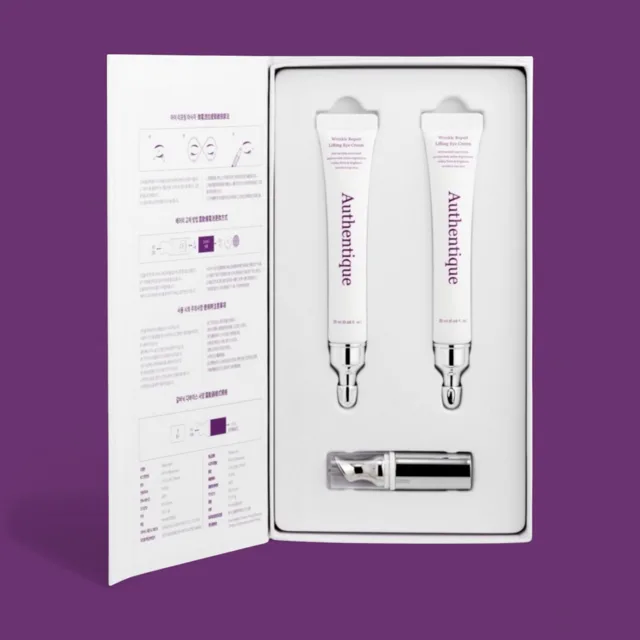 AUTHENTIQUE - Wrinkle Repair Eyecream with Galvanic Rejuvenator - Oční krém proti vráskám s galvanickým omlazujícím účinkem - 2 x 20 ml