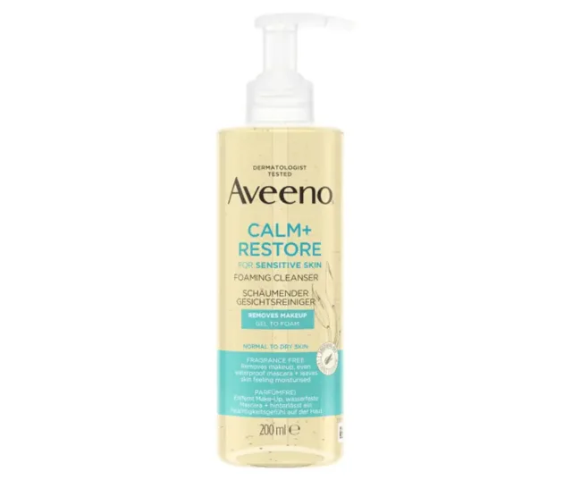 Aveeno Calm+Restore čistící pěna 200ml
