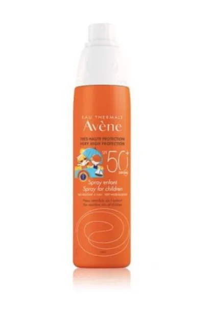 Avène Avène, opalovací krém ve spreji pro děti, SPF50+, 200 ml, poškozený aplikátor