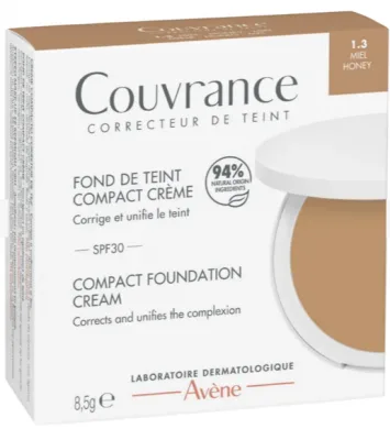 AVENE Couvrance Komp.krém.make up SPF30 Honey 8.5 g