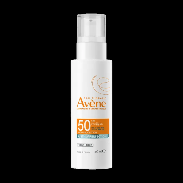 AVÈNE Fluid proti nedokonalostem pleti SPF 50 UVB-UVA-HEV 40 ml