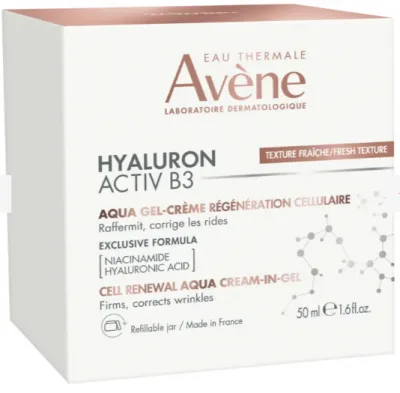 Avene Hyaluron Activ B3 Aqua gel krém pro obnovu buněk 50 ml