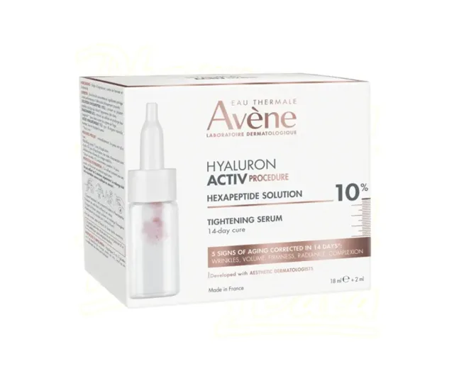 Avene Hyaluron Active Procedure Sérum s Komplexem Heksapeptidů 10%, 18 ml + 2 ml