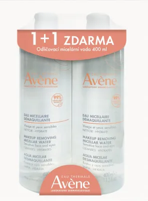 AVENE Odličovací micelární voda 400ml DUO