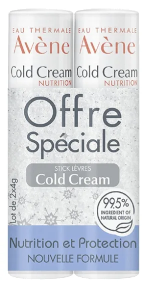 Avène Sada vyživujících balzámů na rty Cold Cream 2 x 4 g