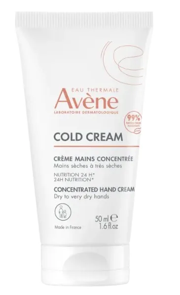 Avène Vyživující a ochranný krém pro suchou až velmi suchou pokožku rukou Cold Cream (Concentrated Hand Cream) 50 ml
