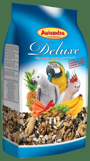 Avicentra Deluxe pro velké papoušky 1kg