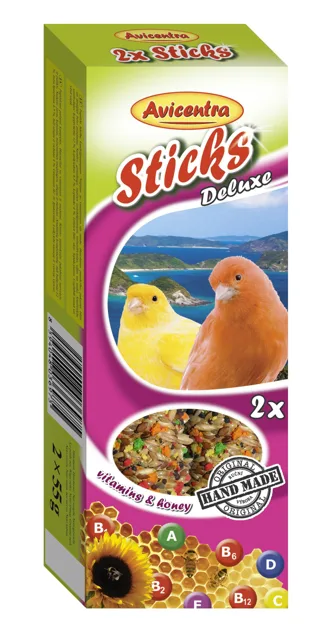 Avicentra Tyčky Kanár Vitamín/Med - 2ks