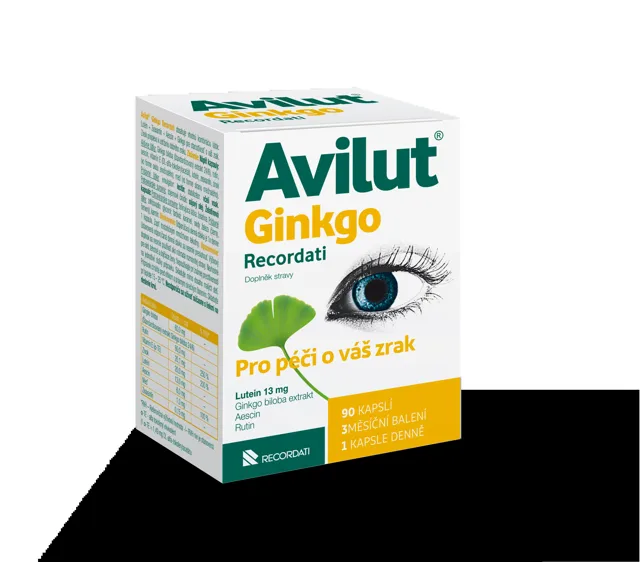 Avilut Ginkgo Recordati 90 kapslí