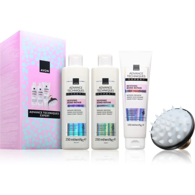 Avon Advance Techniques Expert Hair Care Giftset dárková sada na vlasy pro ženy 4 ks
