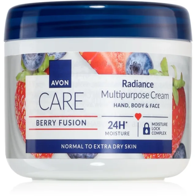 Avon Care Berry Fusion rozjasňující krém na obličej a tělo 400 ml