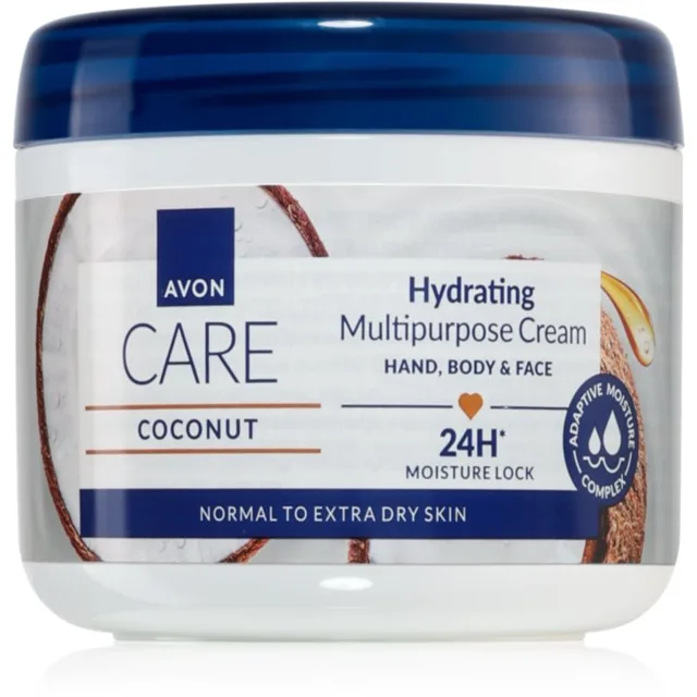 Avon Care Coconut víceúčelový krém na tvář, ruce a tělo 400 ml