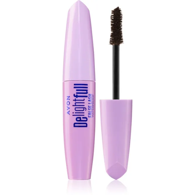 Avon DelightFull False Lash voděodolná prodlužující řasenka odstín Lava Brown 10 ml