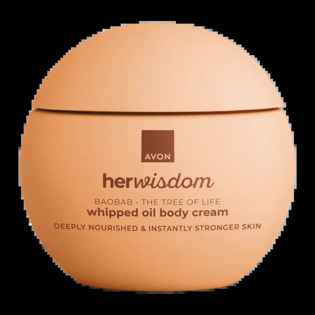 AVON  Nadýchaný tělový krém Her Wisdom Baobab 180 ml