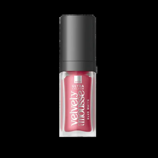 AVON  Tekutá matná rtěnka Velvety Lip Mousse Fluffy Fuchsia