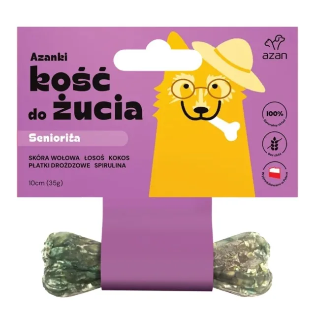 AZANKI Žvýkací kost Seniorita pro starší psy 10cm