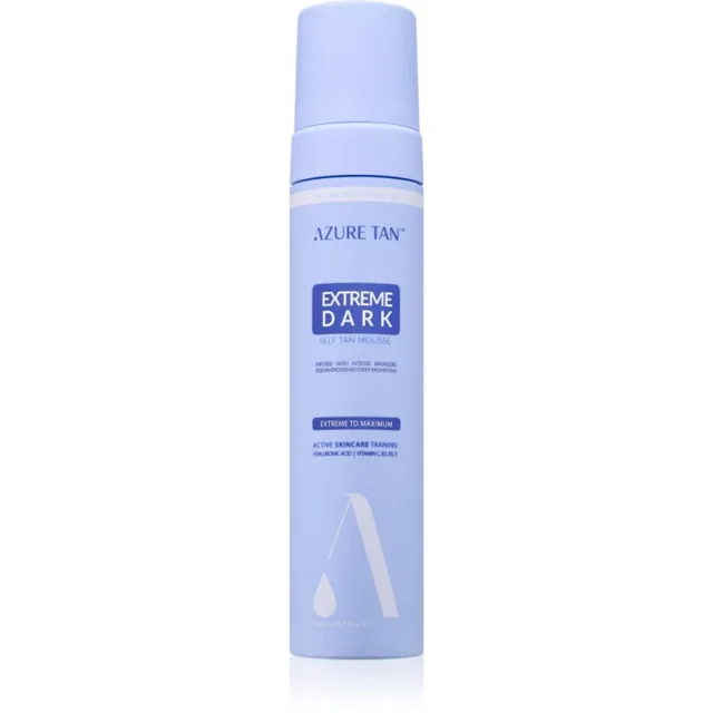 Azure Tan Extreme Dark samoopalovací pěna odstín Extreme To Maximum 200 ml