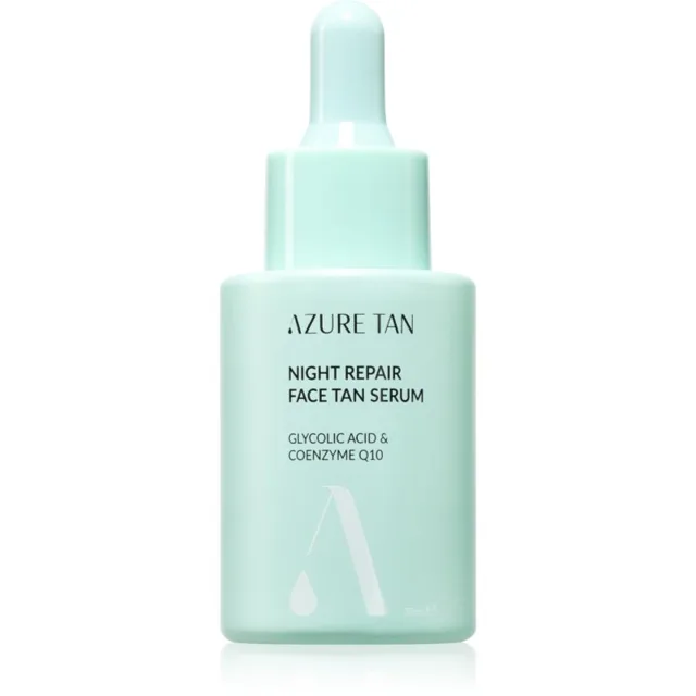 Azure Tan Night Repair samoopalovací sérum na obličej na noc 30 ml