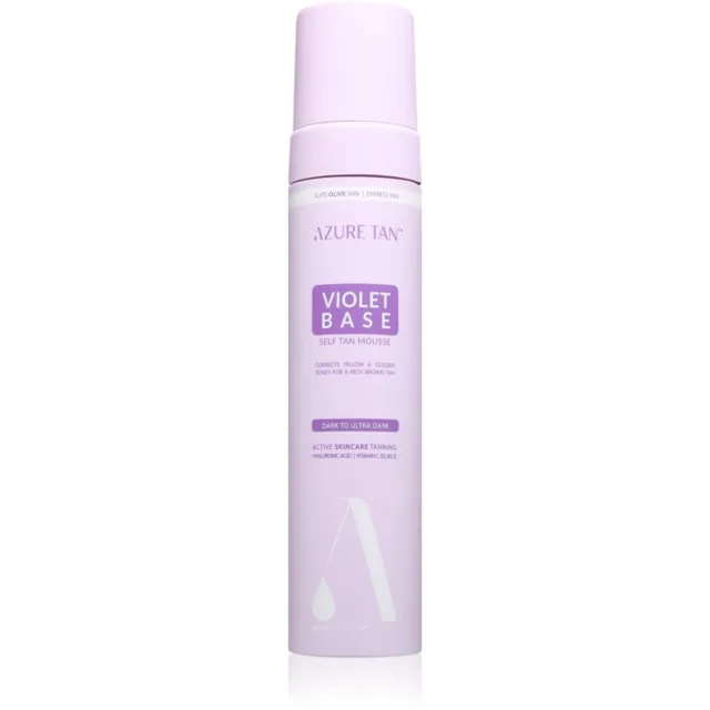 Azure Tan Violet Base samoopalovací pěna odstín Dark To Ultra Dark 200 ml