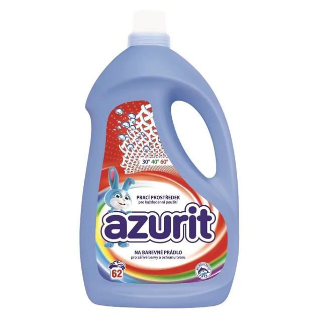 AZURIT Prací gel na barevné prádlo 62 praní 2,48 l
