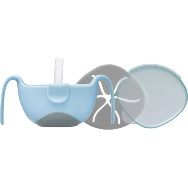 b.box 3 in 1 Bowl & Straw miska s brčkem Bubblegum 250 ml