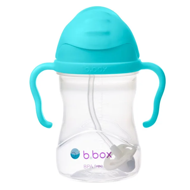 B.BOX Hrneček s brčkem - aqua 240 ml